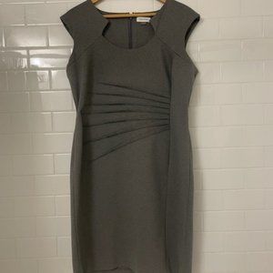 CALVIN KLEIN Gray Sheath Dress